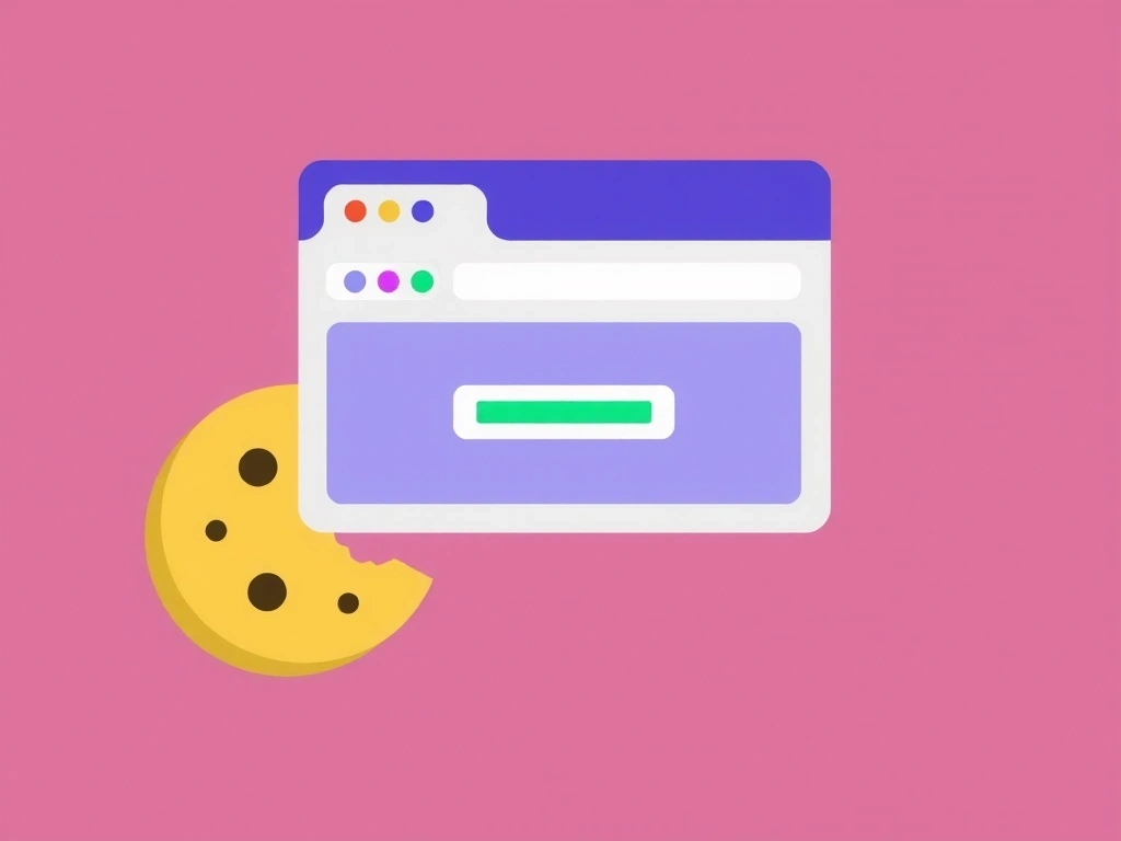 Animace symbolizující uložení souboru cookie z webové stránky do prohlížeče uživatele.